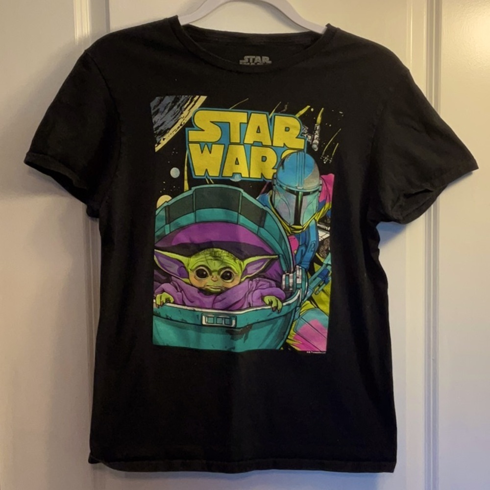Star Wars Black Short Sleeve Tee with Graphic Design